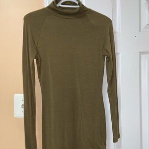 Long sleeve turtle neck dress